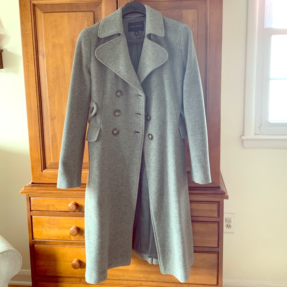 BANANA REPUBLIC wool double breasted long coat L